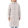 Fannyfuny Cappotto Donna Invernale con Cappuccio Tinta Unita con Tasche Cappotti con Zip Completa Media Lugghezza Elegante Piumino Donna Pesante Colletto Alto Caldo Casual Giacca Impermeabile Outdoor Slim Fit