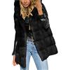 Briskorry Gilet corto con cappuccio senza maniche in eco-pelliccia Gilet Gilet scaldamuscoli Capispalla da donna Cappotto Invernale Taglie Forti