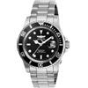 Invicta Pro Diver - Orologio da uomo in acciaio inossidabile con movimento al quarzo - 40 mm, Argento / Nero
