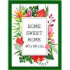MG Design Cornice 40x60 cm - colore Verde, in legno, con vetro acrilico - da appendere in verticale o in orizzontale, senza sfondo, per foto, poster, puzzle