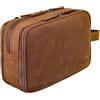 STILORD 'Catania' Beauty Case Donna Uomo Pelle Grande Beauty Case da Viaggio Make Up Bag Borsa Trucco Beauty Trucchi Beautycase Uomo Trousse di Trucchi Cuoio Autentico, Colore:tan marrone - scuro