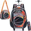 HTgroce Zaino con Ruote Scuola Elementare, Trolley Bambino, Regalo Scolastico