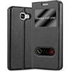 Cadorabo Custodia Libro per Samsung Galaxy A5 2016 in NERO COMETA - con Funzione Stand e Chiusura Magnetica - Portafoglio Cover Case Wallet Book Etui Protezione