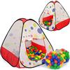 LittleTom Tenda Gioco Pop-up 90x90x90cm a Pois incl 200 Palline di plastica