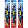 Colgate Spazzolino da denti Batman per bambini dai 5 anni in su, confezione da 3, setole extra morbide con pulisci lingua