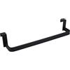 Kibath 438423 Portasciugamani in Acciaio Inox Senza fori per mobili da bagno Finitura nera opaca. Lunghezza 36 cm. Posizionamento senza attrezzi, 36 cm