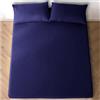 GC GAVENO CAVAILIA Lenzuolo con angoli per letto matrimoniale, con tasca profonda 25 cm, in policotone, lenzuolo con angoli elasticizzati, per letto matrimoniale (135 x 190 cm) | lino lavabile | blu navy