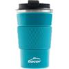 Lacor - 63134 - Tazza Thermos Ocean, Doppia Parete, Senza BPA, 100% Ermetico, Fascia Antiscivolo, Ideale per Bevande Calde e Fredde, Acciaio Inox, 350 ml, Blu