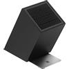 WMF Flextec Cromargan - Blocco per coltelli in acciaio INOX, senza coltello, colore: Nero