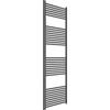 ERCOS Scaldasalviette Termoarredo Bagno Dimensioni 600x1800 MM Radiatore Colore Grigio Ferro Opaco , Attacchi da 1/2 Fornito Con Kit Montaggio