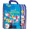 Totum Set Artigianali-graziosa Catena Luminosa pomboni Colorati e Motivi di Unicorno, H: 24,00 cm L: 24,00 cm B: 4,20 cm