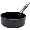 Pentole Agnelli ALSC107SSC28 Linea Allblack 3mm Casseruola Bassa con 1 Manico, 28 cm, Acciaio, Argento