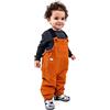 Jan & Jul Cozy-Dry - Salopette antipioggia per ragazzi e ragazze, bretelle regolabili (terracotta, 2-3 anni), Cozy-dry: terracotta, 2-3 Anni