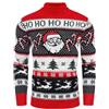 COOFANDY Maglione da uomo con motivo norvegese, maglione invernale, con dolcevita, Modello natalizio rosso-b, M