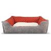 Record - Cuccetta Natalizia per Cani e Gatti Caldo Natale.Lettino per Cani Morbido e Isolante con Interno in Pile e Base Rinforzata | 60 x 40 x 18h cm