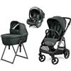Peg Perego Trio Peg Perego Veloce con Culla Belvedere e Primo Viaggio Lounge Graphic gold Metal