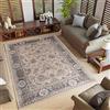 TAPISO Colorado Tappeto Pelo Corto Resistente Design Tradizionale Classico Chiaro Beige Motivo Floreale Ornamenti Cornice Bordo Chiaro Camera Soggiorno Sala Oeko-Tex 60 x 100 cm