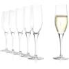 Stölzle Lausitz Bicchieri da Champagne Exquisit Set di 6, 175ml - Eleganti Flûte in Cristallo Ideali per Champagne e Prosecco - Lavabili in Lavastoviglie e Resistenti agli Urti, Made in Germany