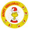 United Labels Grinch Christmas - Piatto per biscotti in ceramica per Natale e avvento, 26,5 cm, colore: Verde