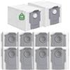 APZOVO 10Pcs Sacchetti di Ricambi Compatibile con Roborock QV 35A/35S/Q Revo/Qrevo Pro/Qrevo MaxV/Qrevo Curv/Qrevo Master/S8 MaxV Ultra/S8 Max Ultra, Accessori Sacchetti per Roborock S8 MaxV Ultra