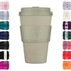 Ecoffee Cup Tazza da caffè riutilizzabile da 400 ml, tazza da viaggio a base vegetale in PLA con coperchio in silicone, senza melamina e lavabile in lavastoviglie - Grigio Molto