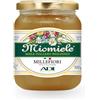 ADI Apicoltura ADI BIO - Miele di Millefiori Italiano Biologico 500g, Sapore Ricco e variabile a seconda delle Fioriture Stagionali - Perfetto per Yogurt e Frutta - Made in Italy