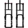 splumzer【EU Stock Forcella Ammortizzata per Bici 26 4.0 per Mountain Bike Air Doppia Spalla Downhill Discesa in Corda Doppia Ammortizzatore MTB/QR/AM