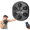 MAGIC SELECT Macchina da Boxe Musicale, Attrezzatura da Allenamento per Boxe a Parete in PU, Pad da Boxe a LED, Bluetooth, Luci al Ritmo della Musica. (2 Mode, 60x52x8 cm)