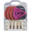 Dunlop Match 4 Player - Set da ping pong con quattro racchette, sei palline e rete