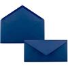 FarbenFroh by GUSTAV NEUSER 25 Buste da lettera blu scuro/blu notte DIN lunghe - 110 x 220 mm (11 x 22 cm) - adesivo umido senza finestra - ideali per biglietti d'invito - serie FarbenFroh