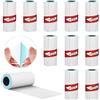 IGRARK Carta per Stampante Termica, 10 Rotoli di Carta Termica Autoadesive, Etichette Adesive Stampabili, Carta di Stampa Della Ricarica per Mini Stampante Fotografica, 57 x 25 mm, Bianco