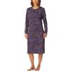Schiesser Camicia da Notte Manica Lunga Morbido Cotone 110 Cm-Comfort Interlock, Multicolor 1_182020, 44 Donna