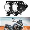DREAMIZER Faretti moto,12V 24V Moto ausiliario Fendinebbia, Luci supplementari DRL per moto Compatibile con R1200GS MT10 FJR Tracer XT1200 V-Star V-Strom SV650 Touring ATV UTV Off Road