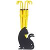 Balvi Porta ombrelli Feline Colore Nero Facile circolazione dell'Aria e con vaschetta per la Raccolta
