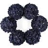 DuHouse Fiori artificiali di ortensia in seta più grandi con stelo, fiori finti di ortensia per matrimoni, casa, giardino, centrotavola, confezione da 6(Blu marino)