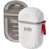 DENTSHIELD 2 Porte-Sapone da Viaggio con Coperchio, Mini Porte-Sapone a Prova di Perdite, Impermeabile, Portatile, da Viaggio, da Doccia, Bagno, Cucina, Piano di Lavoro, Facile da Pulire (Bianco)