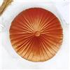 NatureMan Cuscino rotondo in velluto, a forma di zucca, 34,8 cm (arancione), per soggiorno, divano, letto, pavimento