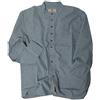 McLaughlin's Irish Shop Camicia irlandese con colletto alto Grandfather in cotone liscio, verde a righe blu, XXL