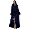 Generico Vestaglia Donna Invernale Elegante Taglie Forti Vestaglia Comodo Unisex Pigiama con Cappuccio Bianco Accappatoio Ragazza Flanella Pile Accappatoi per Sauna