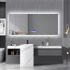 BPKADHY Specchio LED Bagno 60 x 140 cm, Specchio Led con Bluetooth specchio bagno con display della temperatura Specchio da Parete con Anti appannamento 6 temperature di Colore lnterscricciolo Touch