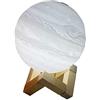 Abcsea 3d Night Light, Giove Lampada, Colore Lampada Luna 3D Confortevole, Romantico Lampada Luna LED, 12 cm 3 Colori