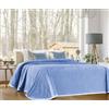 IlGruppone Coperta Flanella Invernale,Plaid Pile Morbida Calda Lavorazione Quadretti Peluche Copri Letto Divano Finta Pelliccia Singola Matrimoniale Doppio Lato Copertina Divano - Singolo - Azzurro
