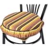 Casatessile Colorado Cuscino coprisedia Rotondo con Fascia Elastica - Marrone