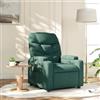 Gecheer Poltrona,Relax,Reclinabile,da TV,in Tessuto,Verde Scuro,con Poggiapiedi,74x89x100 cm,Poltrona da TV,Poltrona Relax,Comoda,Poltrona Reclinabile,Poltrona in Tessuto,Poltrona con Poggiapiedi
