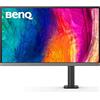 BenQ PD2706UA Monitor Ergo Arm 4K da 27, USB-C 90W, UHD, P3, DisplayHDR 400, IPS, calibrazione di fabbrica, DualView, modalità Darkroom, Modalità animazione, Modalità CAD/CAM, Modalità ePaper, Hotkey