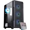 EMCA4 Computer Gaming PC Assemblato RYZEN 5 5600G - RX VEGA - RAM 16GB DDR4 3200Mhz - SSD M.2 512GB nvme - WIFI - BLUETOOTH - Windows 11 Professional RGB