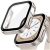 EIHAIHIS Custodia per Apple Watch 42mm 46mm 40mm 44mm 41mm 45mm,Case PC Protettiva in Vetro Temperato Integrata,Cover Impermeabile Protettiva Antigraffio HD per iWatch Series 10 9 8 7 6 5 4 SE(NON PER SERIE 3)