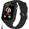JUBUNRER 4G Smartwatch Bambini GPS Localizzatore Videochiamata SOS Contapassi Bambino Bambina Impermeabile Sveglia Fotocamera Giochi Calcolatrice Braccialetto Orologio Telefono Ragazzi Ragazze