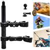 WEWOGA Moto Doppio Morsetto Montaggio Kit con 59 Invisibile Selfie Bastone compatibile per Insta 360 X4 X3 X2 X ONE RS R GO 3 Lega di Alluminio Per Impieghi Gravosi Manubrio Morsetto Accessori