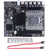 Bewinner Scheda Madre per PC X58 per , 2 DDR3 LGA 1366 Pin Supporto per Scheda Madre per Giochi Memoria ECC Scheda Madre per PCB con Porta SATA USB 2.0 USB per PC Desktop